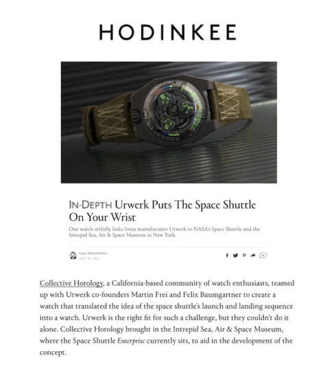Hodinkee — Collective Horology