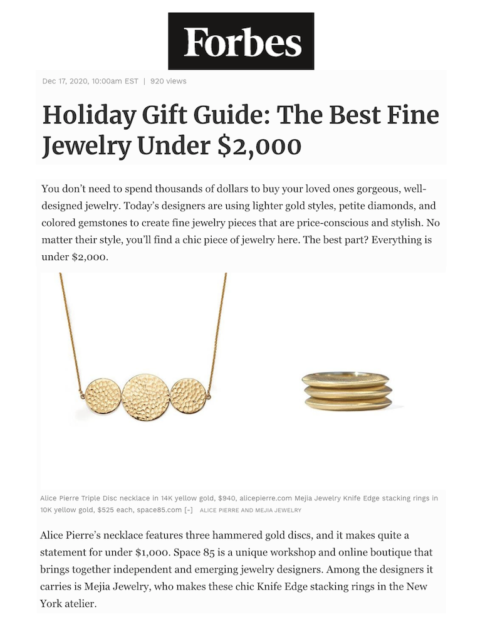 Forbes — Space85 Jewelry