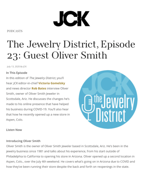 JCK — Oliver Smith Jeweler